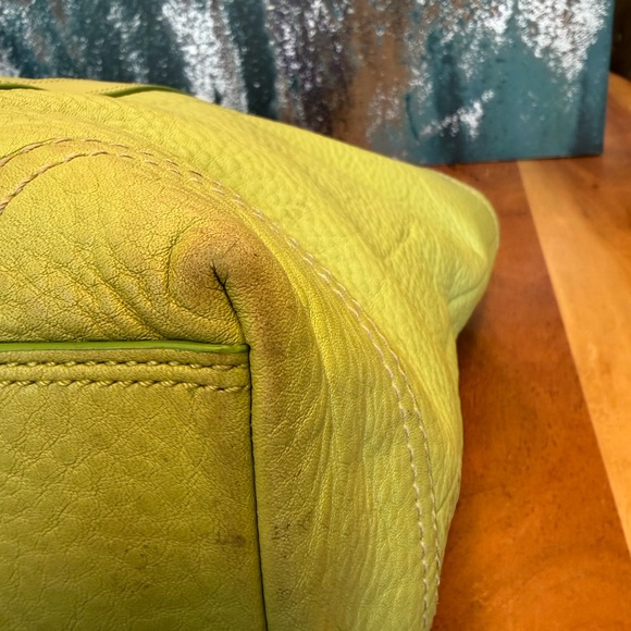 Coach Vintage 2006 Spring Green Hampton Pebbled Leather Tote - Picture 10 of 16